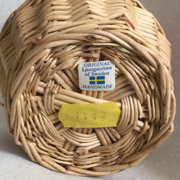 🎄🎅🎁Ljungstroms Sweden Handmade Mom Children Triplets Snow Basket Working Bell - Picture 9 of 9